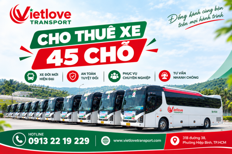 Cho thuê xe 45 chỗ Vietlove Transport