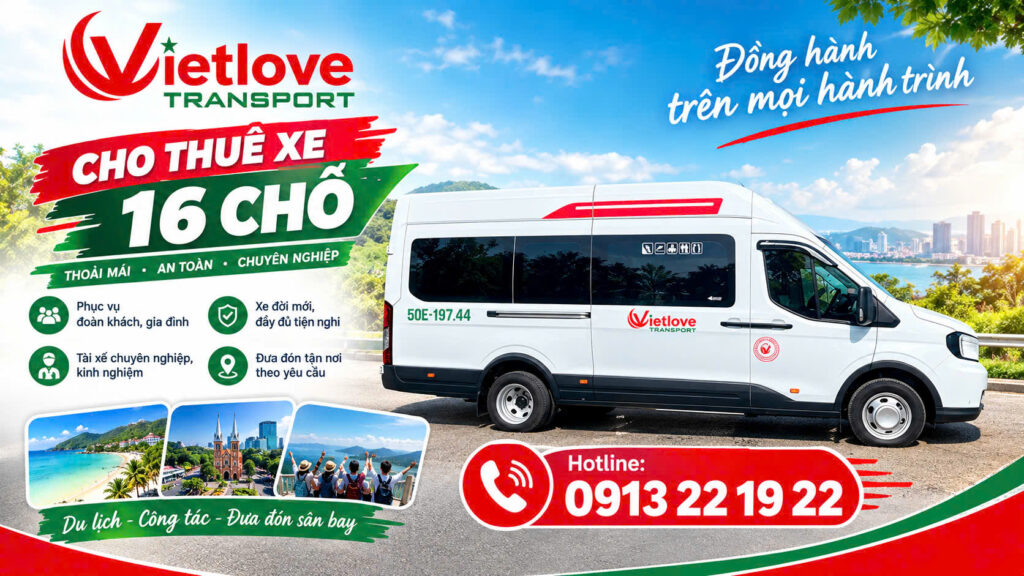 Cho thuê xe 16 chỗ Ford Transit